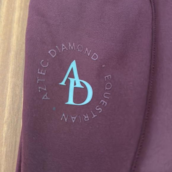 Aztec Diamond Icon Riding Legging Maroon - Picture 5 of 8